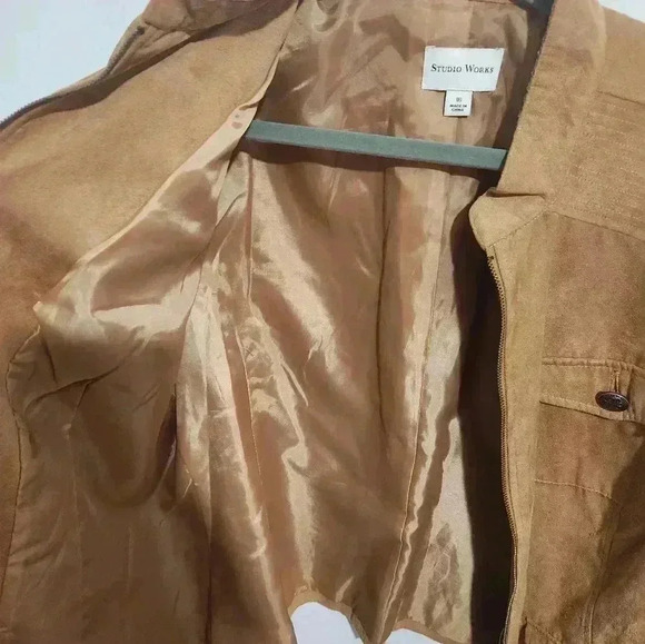 Studio Works Suede like jacket, size 16 - Picture 6 of 10